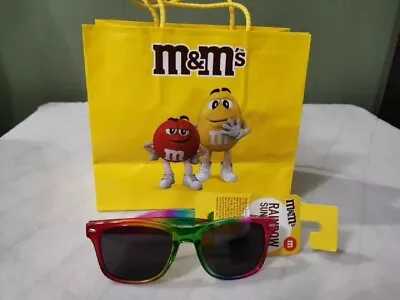 NEW M&M'S/M And M'S/MNMS/MMS Chocolate UV Rainbow Sunglasses & Bag • £29.99