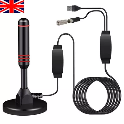 £8.79 • Buy Truck Boat Campervan Gain 96db Digital Freeview Antenna DVB-T TV Aerial Car