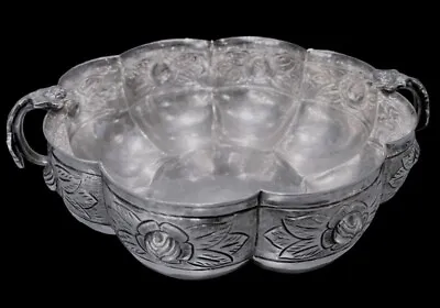 Sanborns Mexican Sterling Silver Bowl Aztec Rose • $1113.70