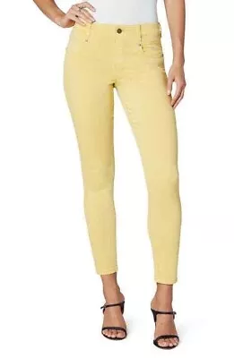 7 For All Man Kind Women's Yellow Denim High Rise Ankle Skinny Jean Pants Sz 26 • $45