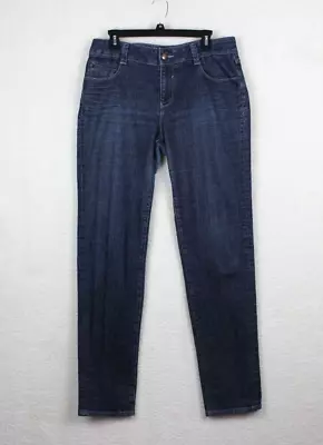 Sasson Jeans Women's Size 12 Skinny Leg Shuffle Dark Denim Wash Vintage • $12.50