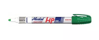 NEW! 12-Pack MARKAL PRO-LINE® HP PAINT MARKER GREEN MEDIUM BULLET TIP 96966 • $14.99