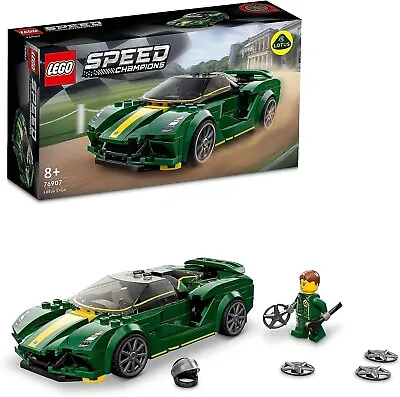LEGO 76907 Speed Champions Lotus Evija Race Car Toy Model For Kids Collectible • £18.49