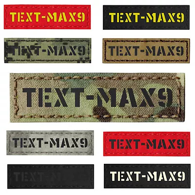 Custom 1 X3.5  Your Name Tape Army Military Morale Tactical Laser Cut Patch #CST • $16.95