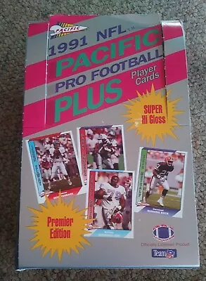 1991 Pacific Football Box 24 Jumbo Sealed Packs 28 Cards Per Pack - 672 Cards  • $9.99