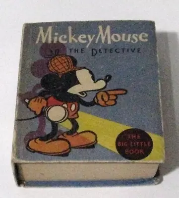 Mickey Mouse The Detective By Walt Disney The Big Little Book 1934 • $79.99