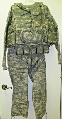 $80 • Buy Valken V-TAC Tactical Camo Paintball Suit Shirt Pants Vest With Pods XS 26-32