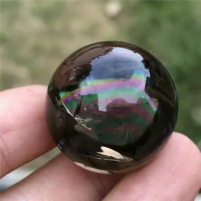 1pc Natural Smoky Quartz Sphere Rainbow Crystal Ball Reiki Healing Wholesale • $3.59