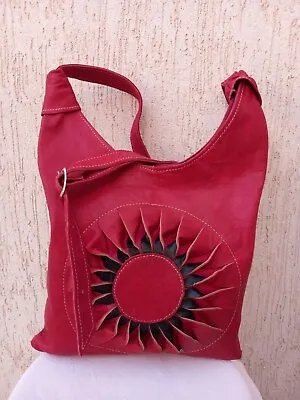 Stylish Leather Shoulder Bag For Everyday Use | Moroccan Women's Handbag • $86.45