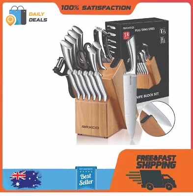 RAXCO Knife Set Kitchen Knife Set Knife Block Set Chef Knife Set With Block-AU • $99.95