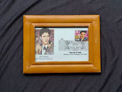 Elvis Presley First Day Of Issue 1993 Stamp And Stamped Envelope Framed • $4.99