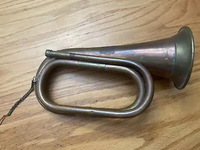 Vintage Copper & Brass Military Style Bugle Horn ~ Made In India • $29