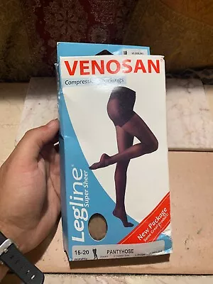 Venosan Legline Beige 15 - 20 MmHg Compression Pantyhose NIB Closed Toe Small • $29.95