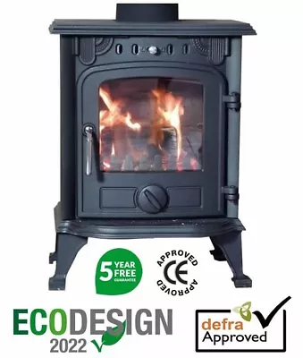 DEFRA & ECO DESIGN  ADORN  5Kw BS CE WOOD BURNING MULTIFUEL STOVE • £349