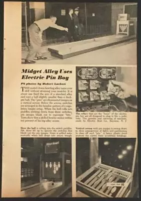 1949 Elco Bowl Coin-op Arcade Bowling Game Machine Ball Bowler Pictorial • $8.99