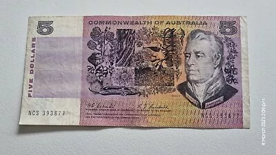 $125 • Buy 1967 Coombs/Randall Commonwealth Of Australia $5Dollar Note Last Prefix.