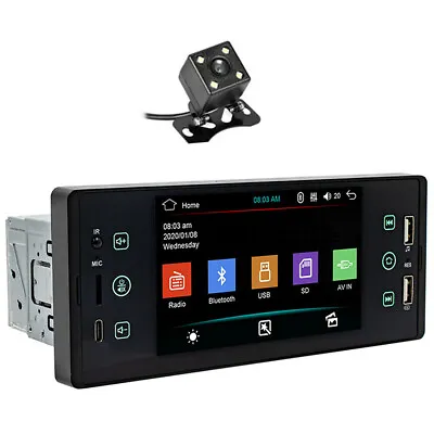 5in Bluetooth Car Stereo Audio In-Dash Aux FM Receiver USB Radio Player W/Camera • $91.70