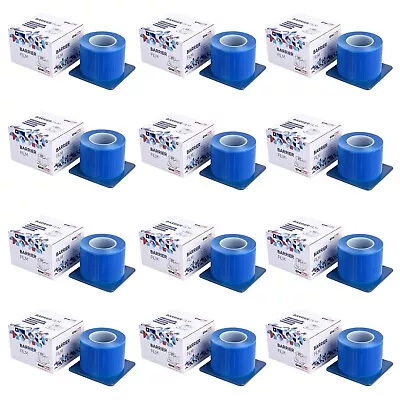 12 Rolls Blue Dental Medical Barrier Film Tape Adhesive Roll-14400 Sheets 4 X6  • $99.99