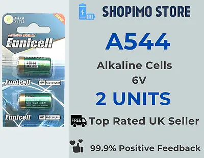 2 X A544 6V Alkaline Batteries PX28A 4LR44 Cells Battery Eunicell  0% Mercury • £2.79