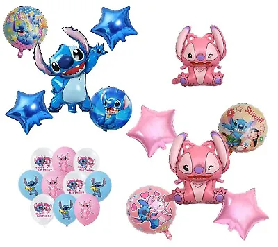 £3.99 • Buy Lilo & Stitch Balloons Foil Latex Set Balloons Kids Birthday Party Decoration