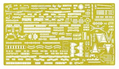 Hasegawa 1/350 IJN Nagato Class Detail Up Etching Parts Parts For A Basic B • $42.08