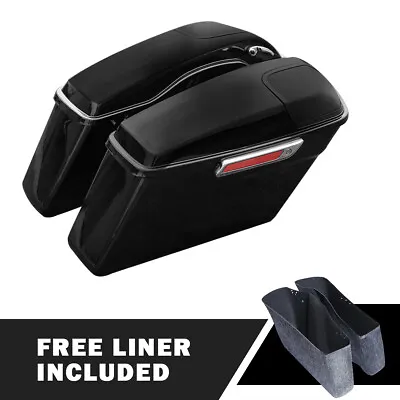 Hard Saddlebag 5 X 7  Speaker Grill Fit For Harley Road King Street Glide 14-23 • $284.99