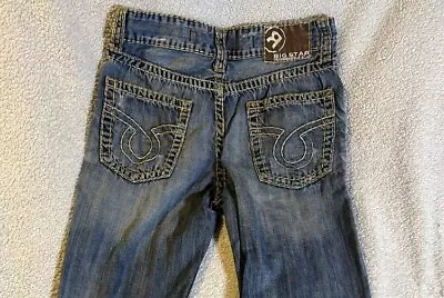 Men’s Big Star Pioneer Boot Cut Distressed Embroidered Jeans 32R 32x31 #001974 • $22.50