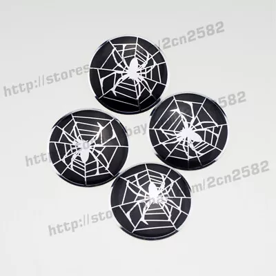 Alloy Car Wheel Center Hub Caps Replace Spider Spiderman Emblem Sticker 56.5mm • $7.39