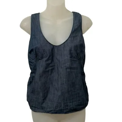 Marni Italy Women's Blue Denim Sleeveless Top Size 38 S • $48.06