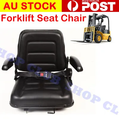 $158 • Buy Tractor Seat Forklift Excavator Universal Suspension Backrest Truck Chair Adjust