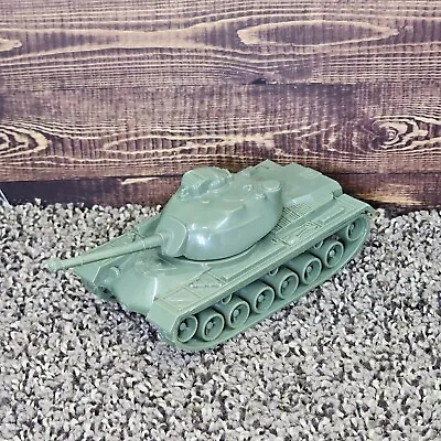 VTG 1970s Tim Mee Green Plastic M48 Patton Tank Army Military Vehicle Toy • $14.99