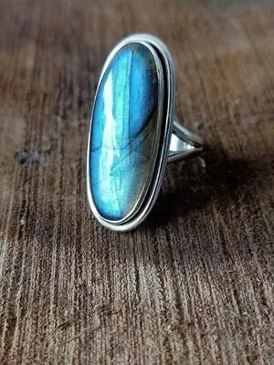 Labradorite Gemstone 925 Sterling Silver Ring Mother's Day Jewelry MP-1549 • $13.09