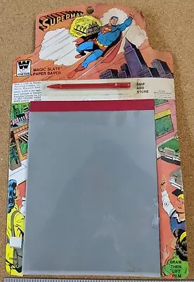 Rare Vintage 1976 SUPERMAN Whitman Magic Slate Paper Saver New  • $84