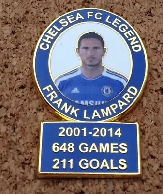 *CHELSEA FC LEGEND - FRANK LAMPARD Pin/Badge [blue/white] Wear With Pride  • £3.99