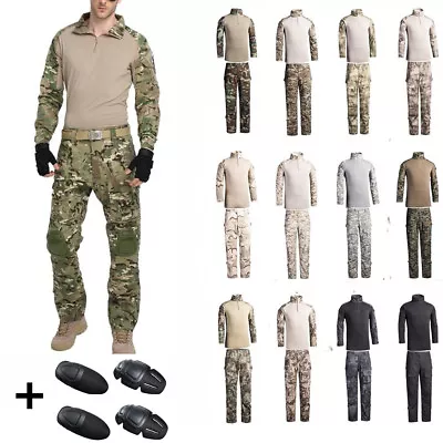 Mens Tactical Combat Shirt Pants Suit Military Army BDU Uniform SWAT Camouflage • $66.49