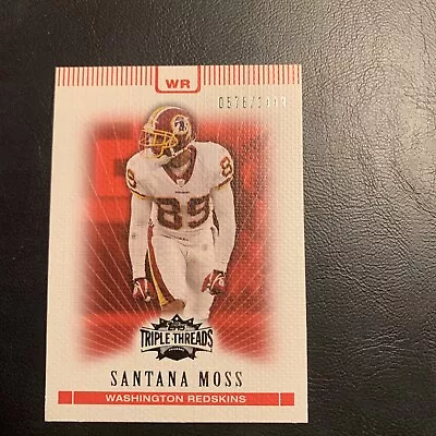 B97 2007 Triple Threads Topps /1449 #71 Santana Moss Washington Redskin￼s • $2.49