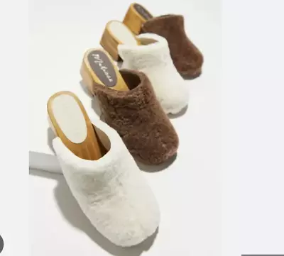 ⭐️ Matisse Footwear Stockholm Faux Shearling Sherpa Fur Hipster Chic Glam Clog • $78