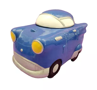 Vintage Coco Dowley Blue Car Cookie Jar Large Ceramic Certified Intl 12inch RARE • $59.99