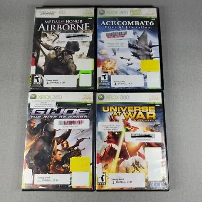 Xbox 360 Lot 4 Games Ace Combat 6 ~ GI Joe ~ Universe At War ~ Medal Honor  • $8.20