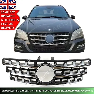 Mercedes M Class W164 Grill Front Radiator Black Grille 2009 To 12 ML430 ML300 • $112.40