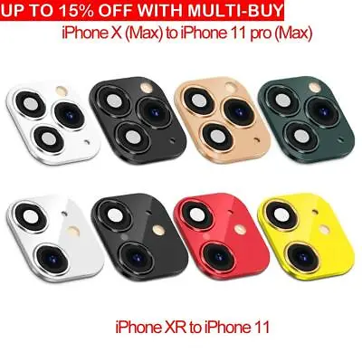 £2.87 • Buy Fake Camera Lens Sticker Cover For IPhone XR X Change To IPhone 11 Pro Max