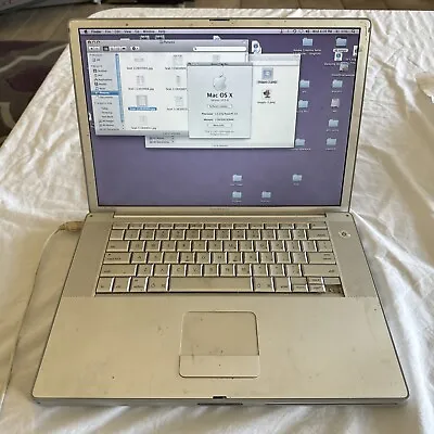 PowerBook G4 Apple A1095 PowerPC 1.5 Ghz 2GB RAM - Charger - WORKING Bundle • $165.75