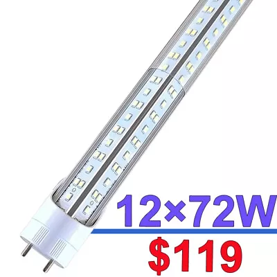 4FT LED Light 6500K Daylight White Fluorescent Replacement Tube T8 T10 T12 BULB • $119.40