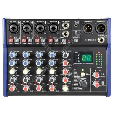 Citronic CSD Compact Mixers With BT Wireless And DSP Effects - CSD-6 Receiver • £118.52