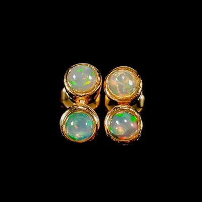Vintage Jewelry Opal Earrings 925 Sterling Silver /E108705 • $59.99