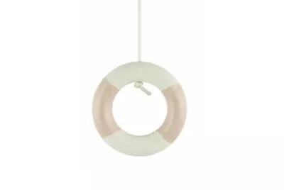 Nautical Pink & White Wooden Life Ring Light Pull Handle With Cord & Connector • £4.95