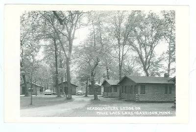 Garrisonminnesota-headquarters Lodge-mille Lacs Lake-rppc-cars--(mn-gmisc) • $17.99