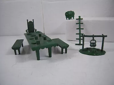 MARX Vintage Robin Hood And/or Knights & Vikings Green Accessory Lot Of 8 • $40