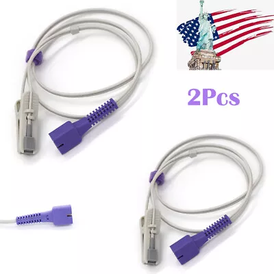 US 2Pcs Fit For Nellcor Oximax Adult Ear Clip SpO2 Sensor Pulse Oximeters Probe • $40