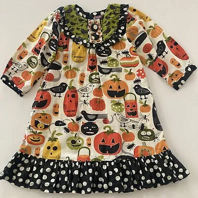 £22.23 • Buy Jelly The Pug Girls 7 Halloween Dress Fall Pumpkin 